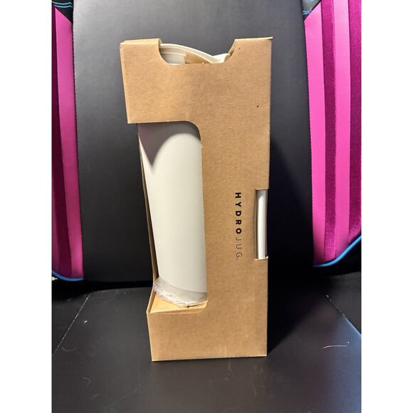 Hydro Jug Hydro Shkr 2 Lid Combo Shaker & Tumbler Cup 24 Oz Cream Off White - Picture 2 of 5